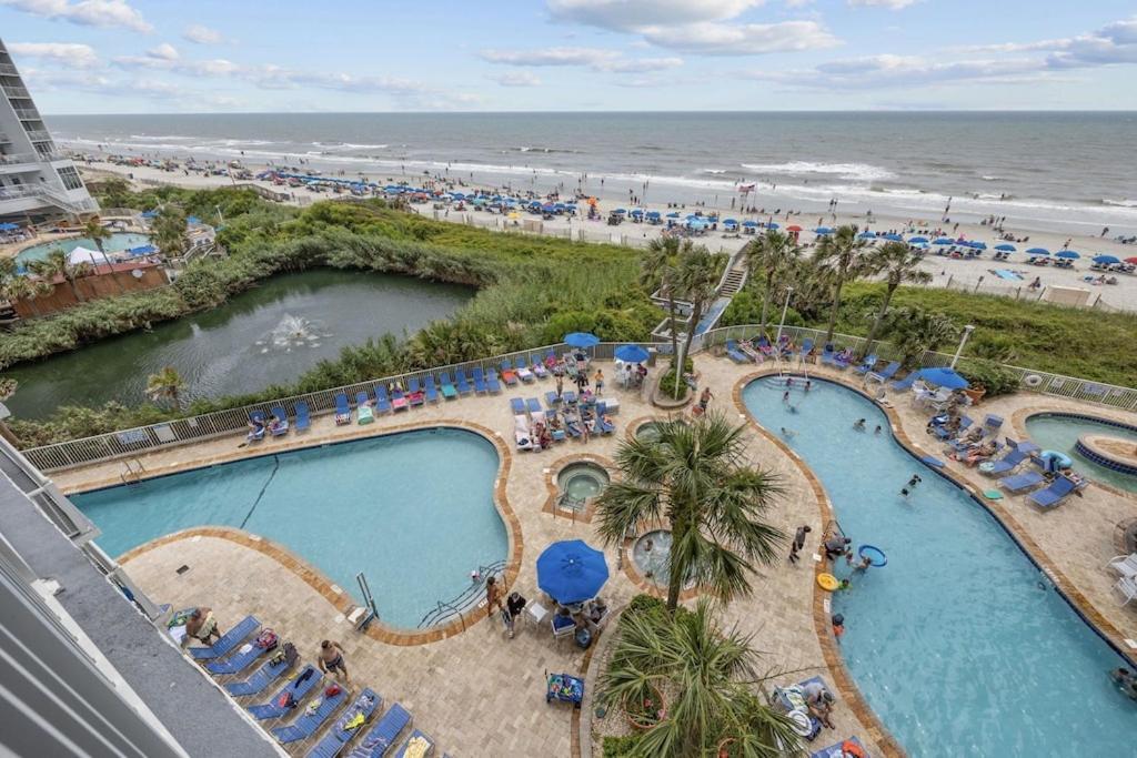 Direct Oceanfront- King Bedroom- Amazing Views/Pools/Hot Tubs/Beach Access/Golf Myrtle Beach Exterior foto